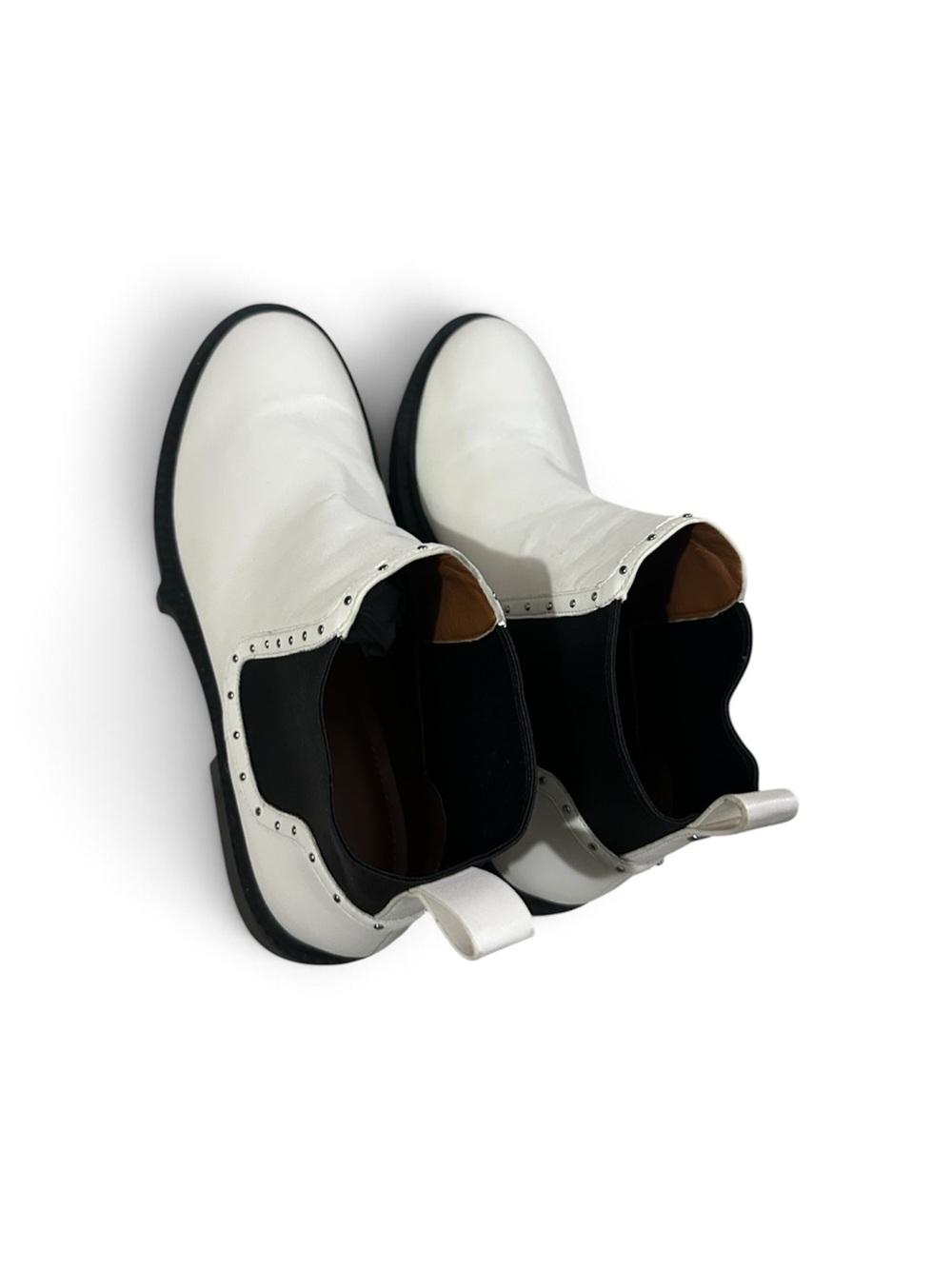 Coach Lory Chelsea white Leather Booties
